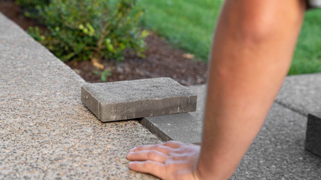 How To Install Patio Pavers Over An Existing Concrete Slab