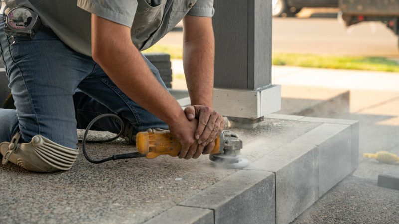 How To Install Patio Pavers Over An Existing Concrete Slab