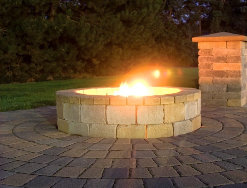 Tegula 40″ Fire Pit Kit Paving Stones Western Interlock