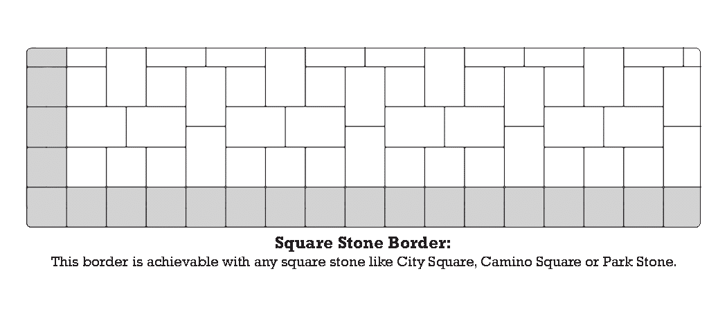 SQUARE STONE BORDER