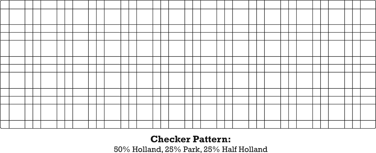 Checker Pattern Half Holland
