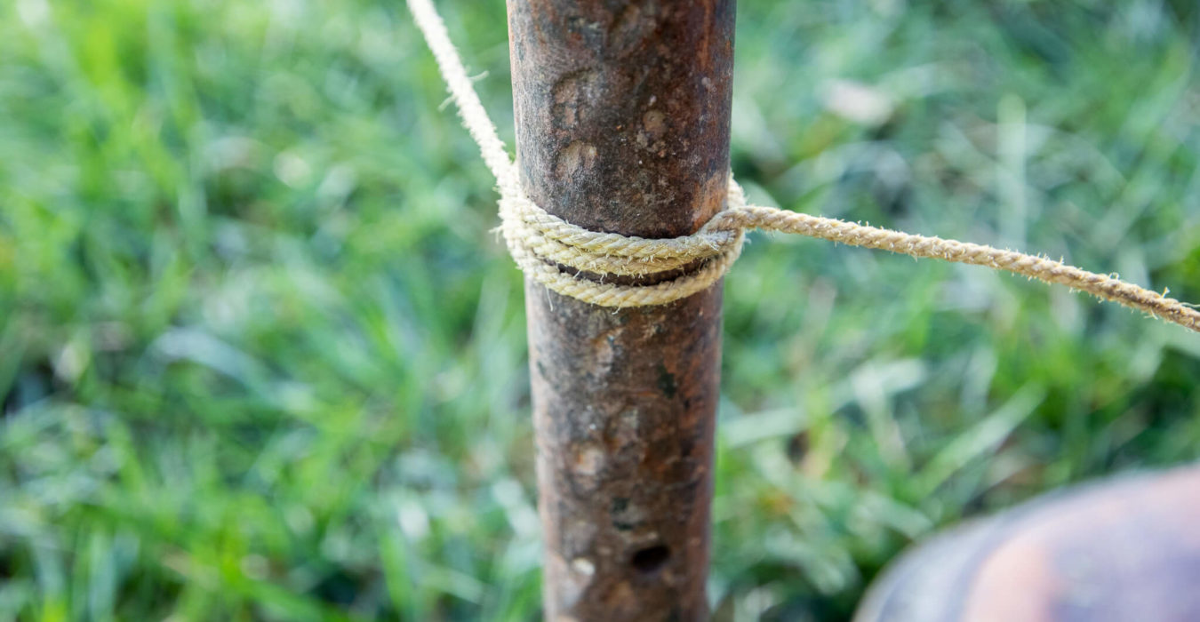 How to Tie a String Line on a Stake