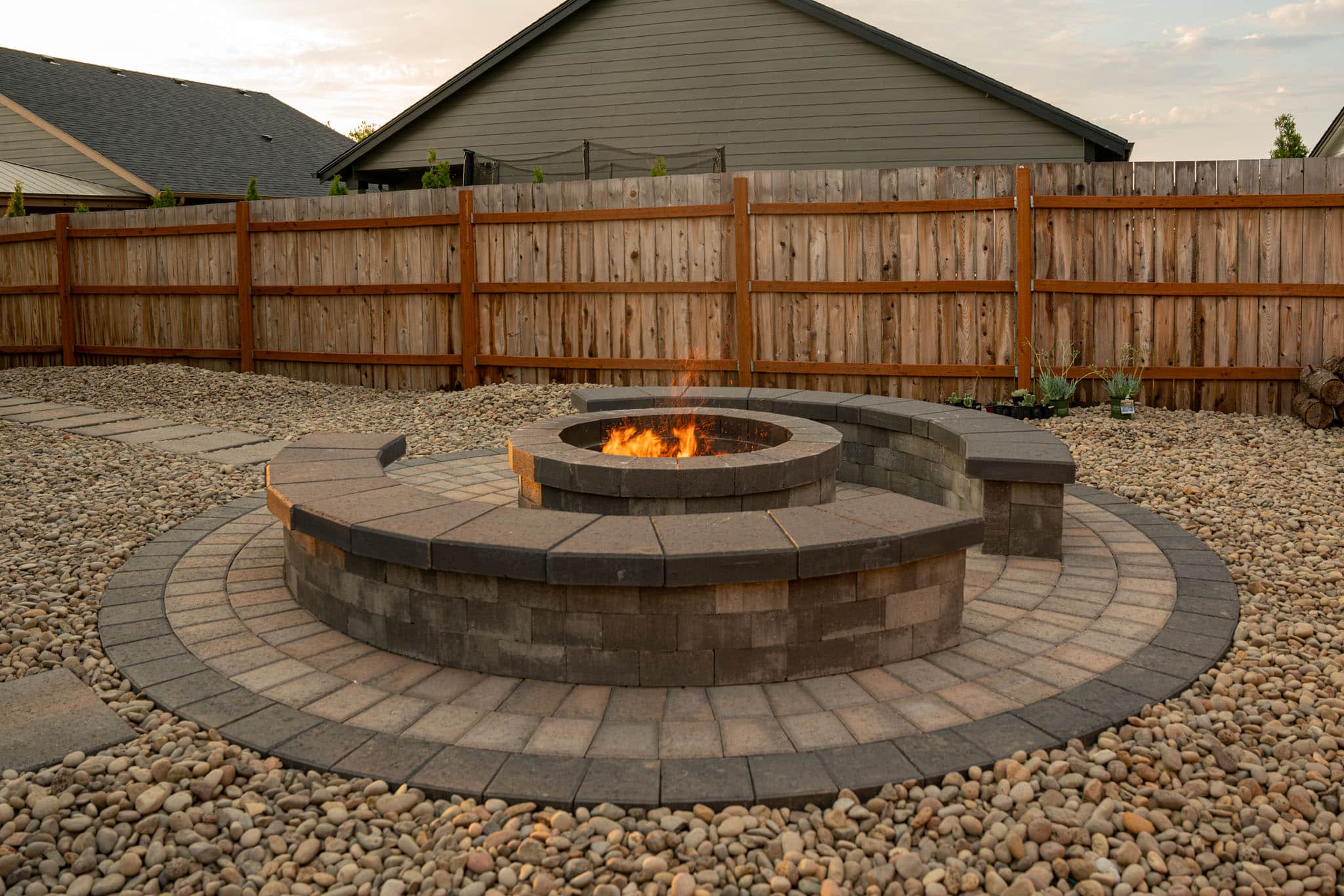 Outdoor Fire Pits from System Pavers