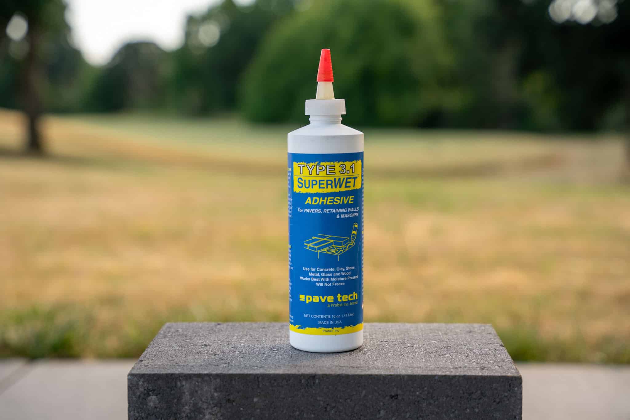 Landscape Block Adhesive What It Is & How to Use It Western Interlock