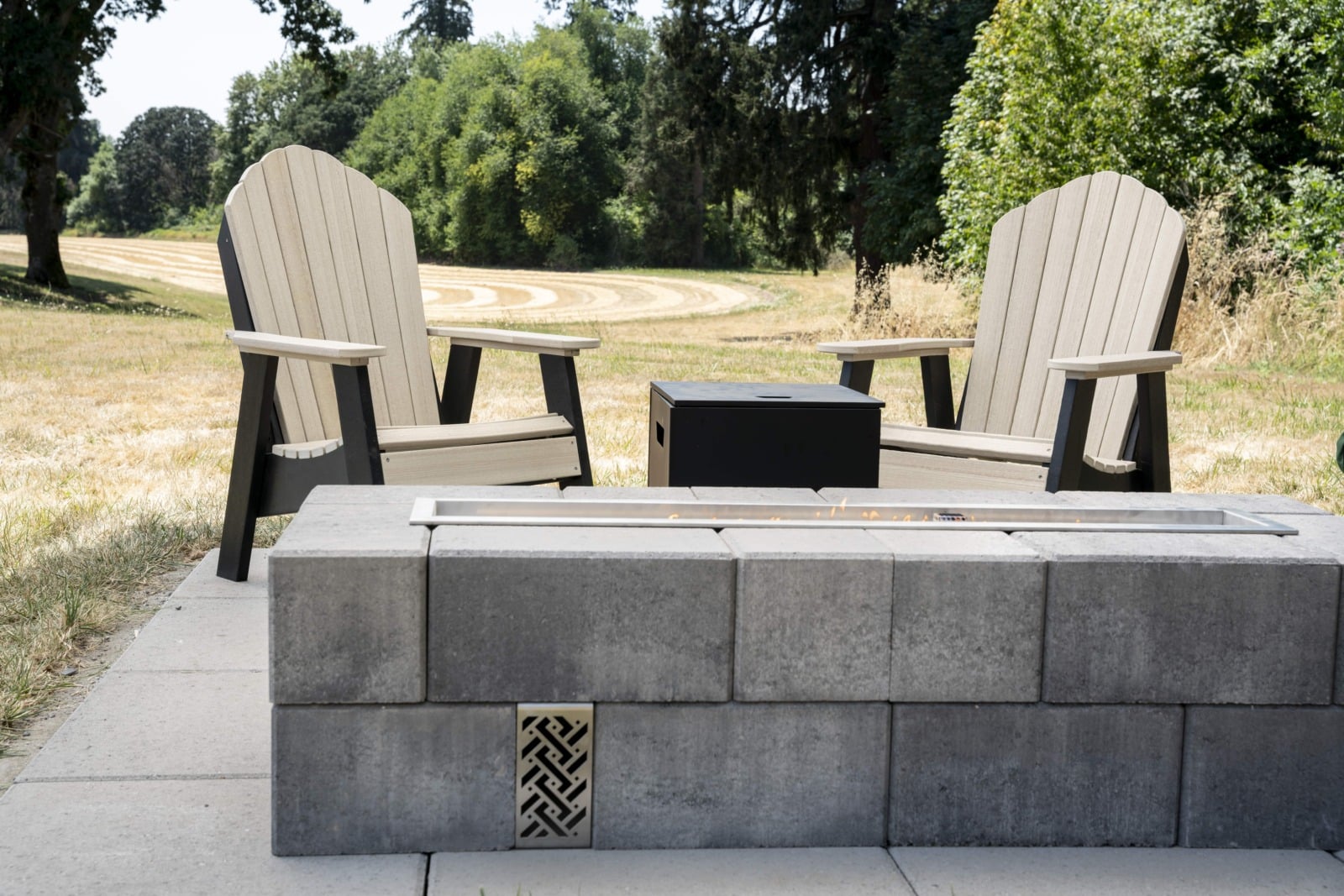 How to Build a Linear Fire Pit With a Gas Burner Insert | DIY, image size:1600x1067