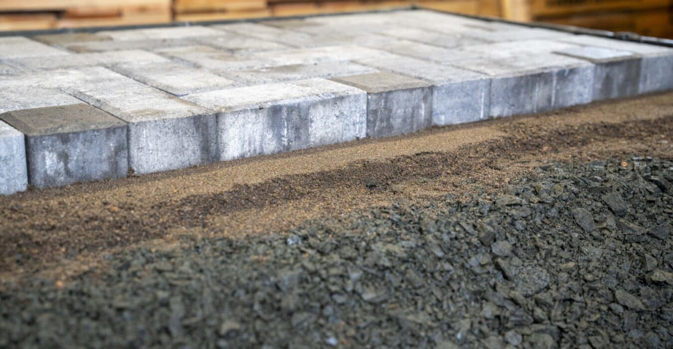 paving stone base construction