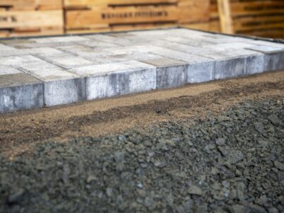 paving stone base construction